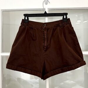 BDG Women’s High-Waisted Denim Shorts - Brown